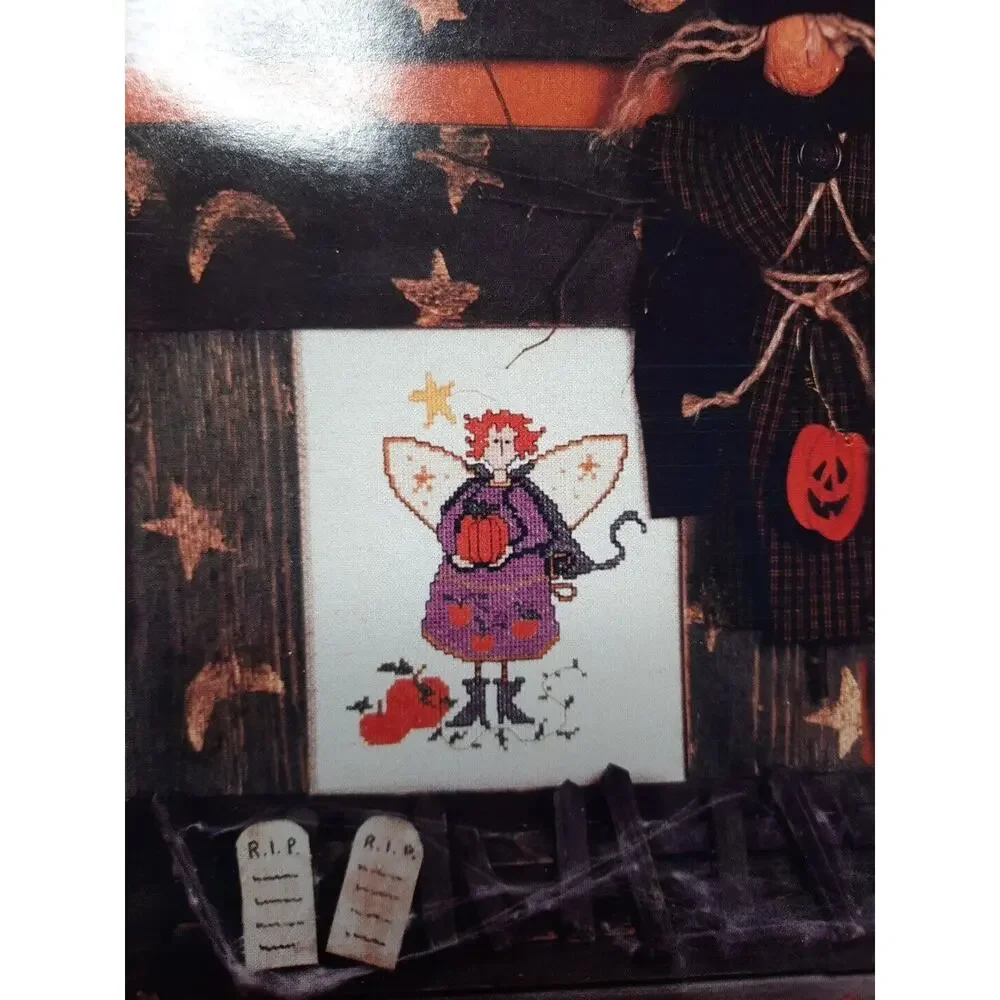 Imaginating Cross Stitch Pattern Leaflet Bewitched Halloween 4 Patterns